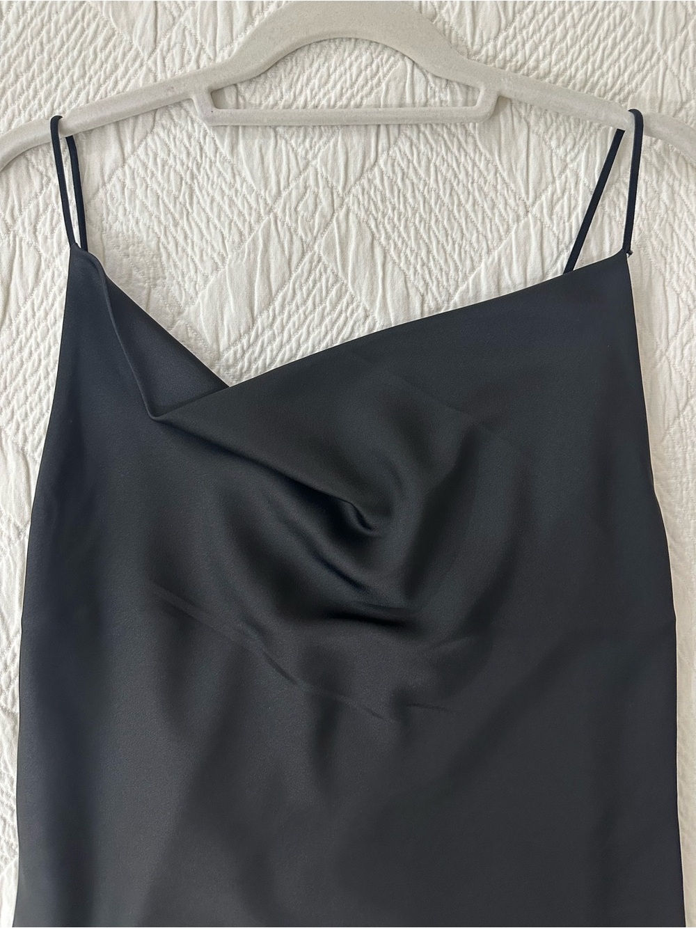 Sofia Cowl Neck Cami in Black - Picture 3 of 7
